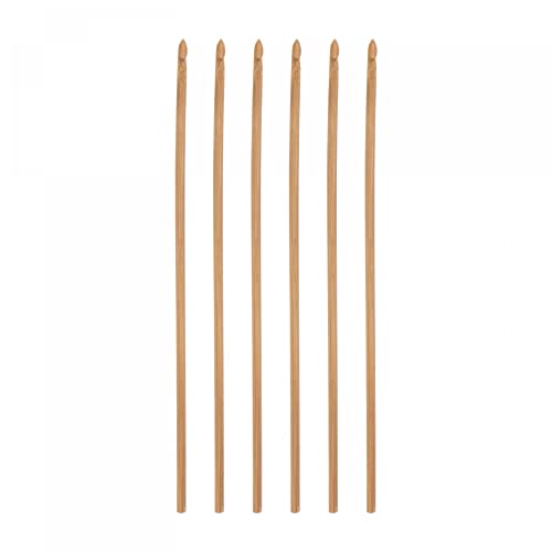 sourcing map Wooden Bamboo Crochet Hook 3mm US Size C (Size 2) Knitting Needles for DIY Craft Yarn 6Pcs 1 sourcing map Wooden Bamboo Crochet Hook 3mm US Size C (Size 2) Knitting Needles for DIY Craft Yarn 6Pcs