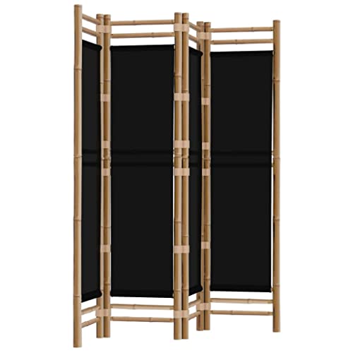 vidaXL Bamboo Folding 4-Panel Room Divider, Versatile Screen Partition, Space Saver, Privacy Protector, 160 x 180 cm 1 vidaXL Bamboo Folding 4-Panel Room Divider, Versatile Screen Partition, Space Saver, Privacy Protector, 160 x 180 cm