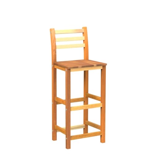 vidaXL Bar Chairs Set, 2 pcs Solid Acacia Wood, Durable and Sturdy, Comfortable Backrest and Footrest, Easy Assembly, Suitable for Indoor and Outdoor Use 5 vidaXL Bar Chairs Set, 2 pcs Solid Acacia Wood, Durable and Sturdy, Comfortable Backrest and Footrest, Easy Assembly, Suitable for Indoor and Outdoor Use - Image 5