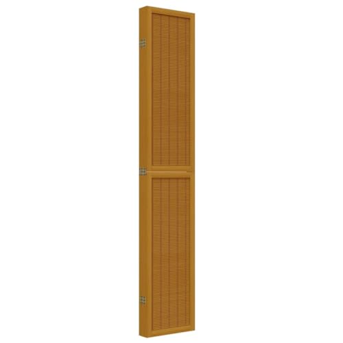 vidaXL Paulownia Wood Room Divider - 6-Panel Privacy Screen in Brown Bamboo, Flexible Folding Partition for Living Room, Bedroom, Office (210-215x220cm) 5 vidaXL Paulownia Wood Room Divider - 6-Panel Privacy Screen in Brown Bamboo, Flexible Folding Partition for Living Room, Bedroom, Office (210-215x220cm) - Image 5
