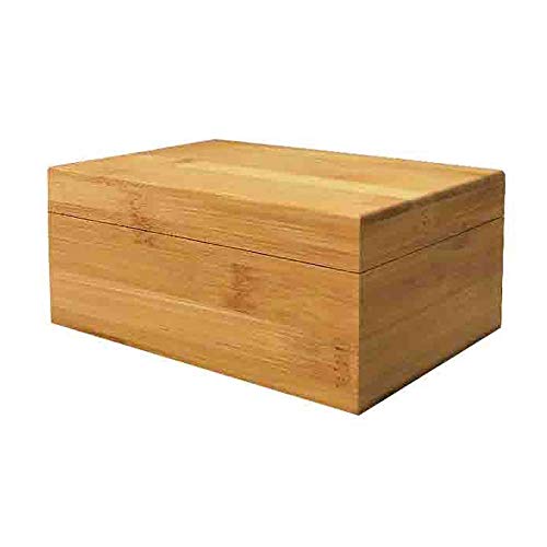 Zhou Bamboo Storage Box with Cover - Natural, Unpainted, Wooden Gift Box - 6.3x4.72x2.76 Inch 5 Zhou Bamboo Storage Box with Cover - Natural, Unpainted, Wooden Gift Box - 6.3x4.72x2.76 Inch - Image 5