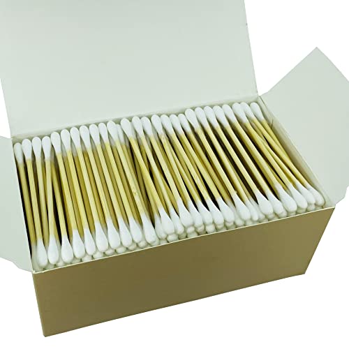 1050pcs CGR Organic cotton Swabs, 100% Cotton Double-Tipped, Bamboo Sticks(compostable), Travel Pack(3 Pack of 350 Swabs Total) 4 1050pcs CGR Organic cotton Swabs, 100% Cotton Double-Tipped, Bamboo Sticks(compostable), Travel Pack(3 Pack of 350 Swabs Total) - Image 4