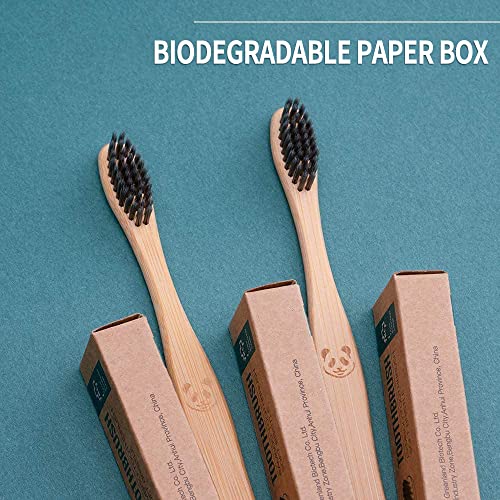 12 Pcs Eco-Friendly Charcoal Toothbrushes Natural Bamboo | Biodegradable Soft Bristle Toothbrush(12 Pack) 5 12 Pcs Eco-Friendly Charcoal Toothbrushes Natural Bamboo | Biodegradable Soft Bristle Toothbrush(12 Pack) - Image 5