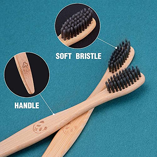 12 Pcs Eco-Friendly Charcoal Toothbrushes Natural Bamboo | Biodegradable Soft Bristle Toothbrush(12 Pack) 6 12 Pcs Eco-Friendly Charcoal Toothbrushes Natural Bamboo | Biodegradable Soft Bristle Toothbrush(12 Pack) - Image 6