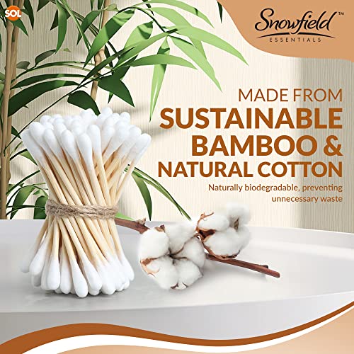 1,200pcs Bamboo Cotton Buds for Ear Cleaning - Multipurpose Wool Bud for Makeup Application - Bamboo Handle Cotton Swabs for Baby Care, Craft Use, Personal Hygiene, Precision Cleaning 7.25cm Sticks 6 1,200pcs Bamboo Cotton Buds for Ear Cleaning - Multipurpose Wool Bud for Makeup Application - Bamboo Handle Cotton Swabs for Baby Care, Craft Use, Personal Hygiene, Precision Cleaning 7.25cm Sticks - Image 6