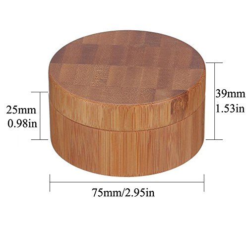 1PCS 30G(30ML)/1oz Empty Environmental Bamboo Appearance Loose Powder Cosmetic Jars Makeup Storage Case Box Holder Container with Plastic Sifter and Sponge Puff Baby Powder Puff Kit DIY Beauty Tool 3 1PCS 30G(30ML)/1oz Empty Environmental Bamboo Appearance Loose Powder Cosmetic Jars Makeup Storage Case Box Holder Container with Plastic Sifter and Sponge Puff Baby Powder Puff Kit DIY Beauty Tool - Image 3