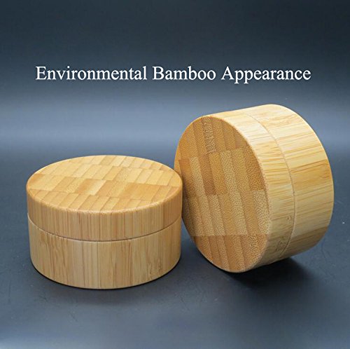 1PCS 30G(30ML)/1oz Empty Environmental Bamboo Appearance Loose Powder Cosmetic Jars Makeup Storage Case Box Holder Container with Plastic Sifter and Sponge Puff Baby Powder Puff Kit DIY Beauty Tool 5 1PCS 30G(30ML)/1oz Empty Environmental Bamboo Appearance Loose Powder Cosmetic Jars Makeup Storage Case Box Holder Container with Plastic Sifter and Sponge Puff Baby Powder Puff Kit DIY Beauty Tool - Image 5