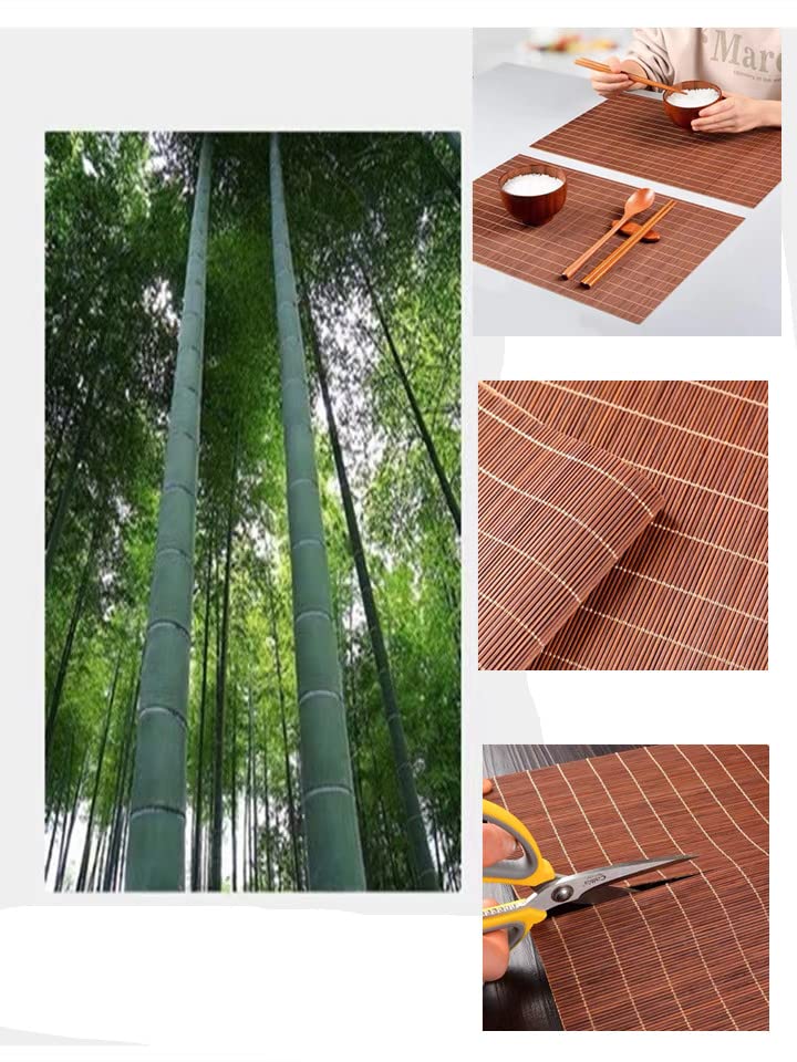 2PCS Placemats for Dining Table Bamboo Placemats Eco Friendly Placemats Heat Insulation Stain-Resistant for Kitchen … (Original) (original) 7 2PCS Placemats for Dining Table Bamboo Placemats Eco Friendly Placemats Heat Insulation Stain-Resistant for Kitchen … (Original) (original) - Image 7