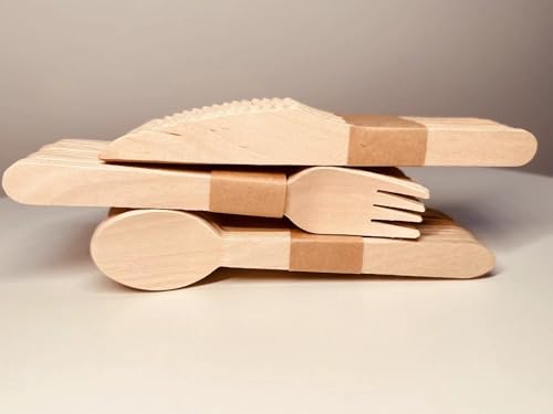 SunMoon Eco Friendly 360 Pack Disposable Wooden Cutlery, 16cm Long, Plastic Free Packaging,Substitute for Plastic and Bamboo Cutlery, Compostable, Biodegradable for Parties, Camping, Weddings 2 SunMoon Eco Friendly 360 Pack Disposable Wooden Cutlery, 16cm Long, Plastic Free Packaging,Substitute for Plastic and Bamboo Cutlery, Compostable, Biodegradable for Parties, Camping, Weddings - Image 2