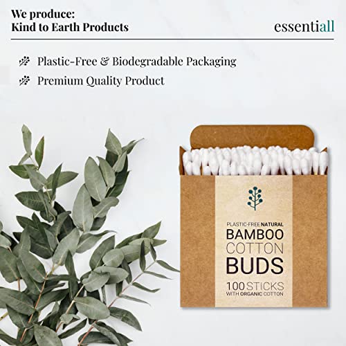 400 (4x100) Organic Premium Bamboo Cotton Buds with 100% Organic Cotton. This is a Zero Waste, Biodegradable, Plastic-Free, Eco Friendly, Vegan Product by Essentiall 4 400 (4x100) Organic Premium Bamboo Cotton Buds with 100% Organic Cotton. This is a Zero Waste, Biodegradable, Plastic-Free, Eco Friendly, Vegan Product by Essentiall - Image 4