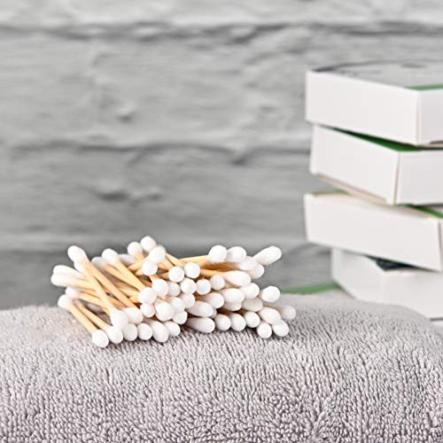 600 Premium Bamboo Cotton Buds, 100% Biodegradable and Plastic Free Ear Buds Cotton, Great Alternative to Plastic Cotton Buds, Swabs and Earbuds (600 Count) 4 600 Premium Bamboo Cotton Buds, 100% Biodegradable and Plastic Free Ear Buds Cotton, Great Alternative to Plastic Cotton Buds, Swabs and Earbuds (600 Count) - Image 4