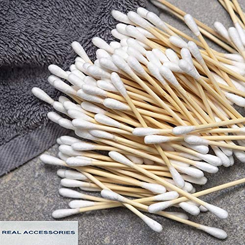 600 Premium Cotton Buds | 100% Biodegradable and Plastic Free Ear Buds Cotton | Plastic Free Cotton Buds Q Tips Swabs Earbuds for Cleaning Ear, Makeup - 2 X 300 Earbuds 2 600 Premium Cotton Buds | 100% Biodegradable and Plastic Free Ear Buds Cotton | Plastic Free Cotton Buds Q Tips Swabs Earbuds for Cleaning Ear, Makeup - 2 X 300 Earbuds - Image 2