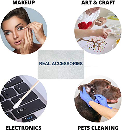 600 Premium Cotton Buds | 100% Biodegradable and Plastic Free Ear Buds Cotton | Plastic Free Cotton Buds Q Tips Swabs Earbuds for Cleaning Ear, Makeup - 2 X 300 Earbuds 3 600 Premium Cotton Buds | 100% Biodegradable and Plastic Free Ear Buds Cotton | Plastic Free Cotton Buds Q Tips Swabs Earbuds for Cleaning Ear, Makeup - 2 X 300 Earbuds - Image 3