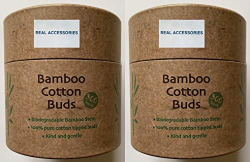 600 Premium Cotton Buds | 100% Biodegradable and Plastic Free Ear Buds Cotton | Plastic Free Cotton Buds Q Tips Swabs Earbuds for Cleaning Ear, Makeup - 2 X 300 Earbuds 1 600 Premium Cotton Buds | 100% Biodegradable and Plastic Free Ear Buds Cotton | Plastic Free Cotton Buds Q Tips Swabs Earbuds for Cleaning Ear, Makeup - 2 X 300 Earbuds
