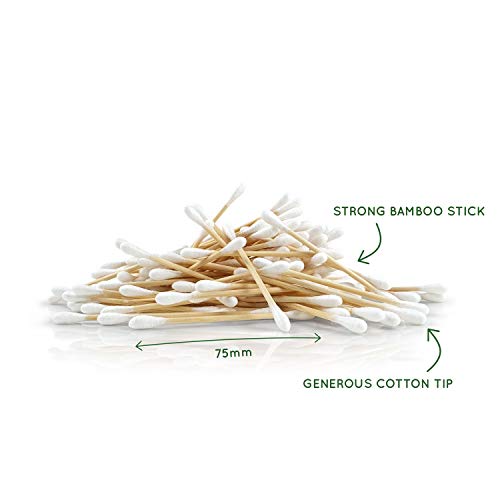 800 Bamboo Cotton Buds | Ear Sticks | Cotton Swab | Wooden Cotton Bud | Eco Friendly Cotton Buds| Ear Buds Cotton | Biodegradable Cotton Buds | Bamboo Earbuds | Wooden Ear Buds | Bambaw 3 800 Bamboo Cotton Buds | Ear Sticks | Cotton Swab | Wooden Cotton Bud | Eco Friendly Cotton Buds| Ear Buds Cotton | Biodegradable Cotton Buds | Bamboo Earbuds | Wooden Ear Buds | Bambaw - Image 3