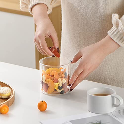 ARVINKEY 6 Set Glass Jars Set 260ml, 9oz Spice Jars Food Cereal Storage Container with Bamboo Airtight Lids and Labels for Flour, Sugar, Coffee, Candy, Snack and More 6 ARVINKEY 6 Set Glass Jars Set 260ml, 9oz Spice Jars Food Cereal Storage Container with Bamboo Airtight Lids and Labels for Flour, Sugar, Coffee, Candy, Snack and More - Image 6