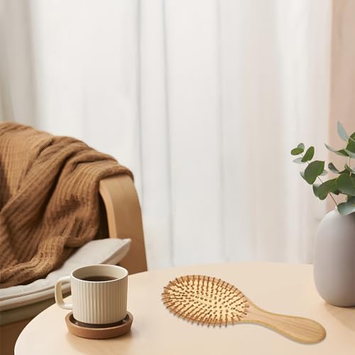 Acpetdr Bamboo Hair Brush, Natural Bamboo Bristles Detangling Wooden Paddle Hairbrush for Massaging Scalp, for Women Men and Kids, for All Hair Types, with Ergonomic handle 7 Acpetdr Bamboo Hair Brush, Natural Bamboo Bristles Detangling Wooden Paddle Hairbrush for Massaging Scalp, for Women Men and Kids, for All Hair Types, with Ergonomic handle - Image 7