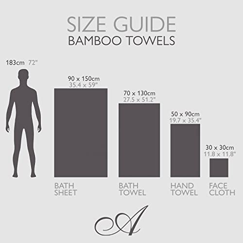 Allure Pack of 2 Bamboo Hand Towels 50 x 90cm – Luxury Super Soft Hypo-Allergenic Plush 550GSM Pair of Hand Towels (Sand) 6 Allure Pack of 2 Bamboo Hand Towels 50 x 90cm – Luxury Super Soft Hypo-Allergenic Plush 550GSM Pair of Hand Towels (Sand) - Image 6