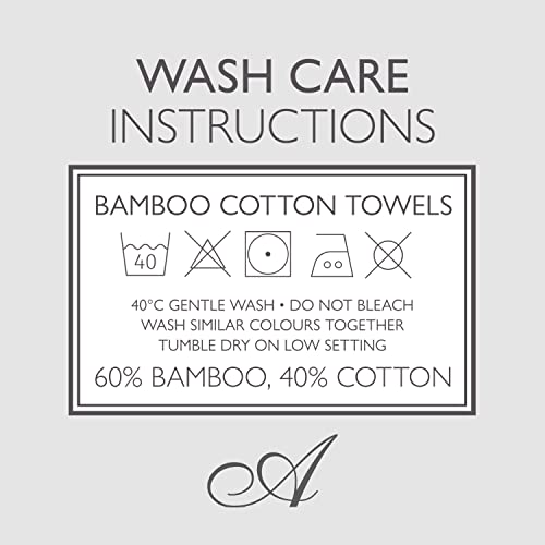 Allure Pack of 2 Bamboo Hand Towels 50 x 90cm – Luxury Super Soft Hypo-Allergenic Plush 550GSM Pair of Hand Towels (Sand) 7 Allure Pack of 2 Bamboo Hand Towels 50 x 90cm – Luxury Super Soft Hypo-Allergenic Plush 550GSM Pair of Hand Towels (Sand) - Image 7