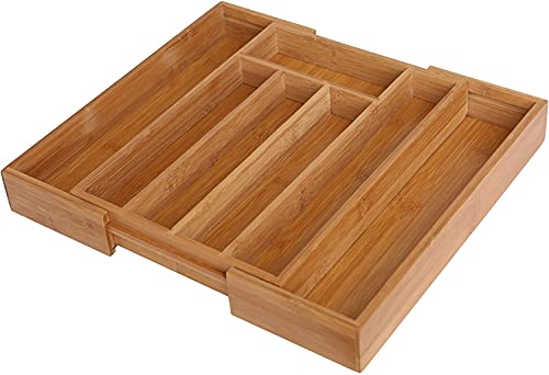 Bamboo Cutlery Tray Silverware, Drawer Dividers for Kitchen Utensils, Flatware Tray Drawer Insert, Office Supplies 1 Bamboo Cutlery Tray Silverware, Drawer Dividers for Kitchen Utensils, Flatware Tray Drawer Insert, Office Supplies