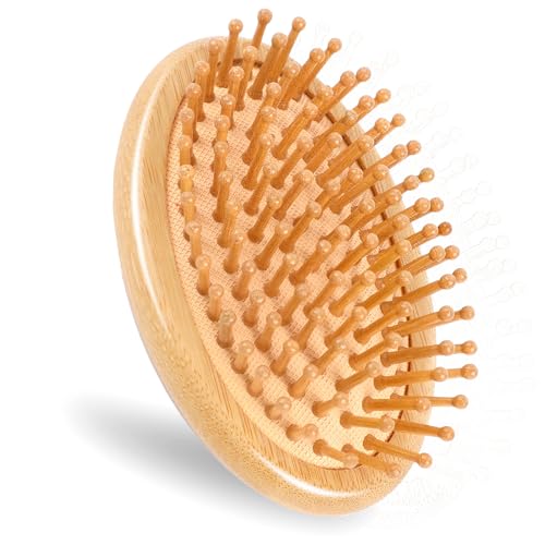 Bamboo Massage Comb,Wooden Scalp Massager Wooden Hair Brush Round Portable Bamboo Comb Anti-Static Air Cushion Hairbrush Mini Hairbrush without Handle 1 Bamboo Massage Comb,Wooden Scalp Massager Wooden Hair Brush Round Portable Bamboo Comb Anti-Static Air Cushion Hairbrush Mini Hairbrush without Handle