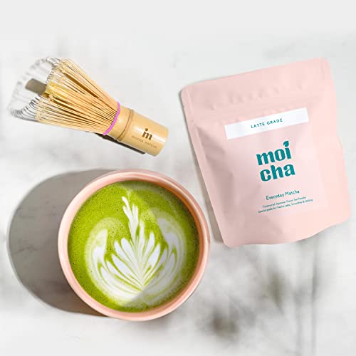 Bamboo Matcha Whisk (Chasen) by Moicha - 100 Prongs - for Matcha Green Tea Powder 5 Bamboo Matcha Whisk (Chasen) by Moicha - 100 Prongs - for Matcha Green Tea Powder - Image 5