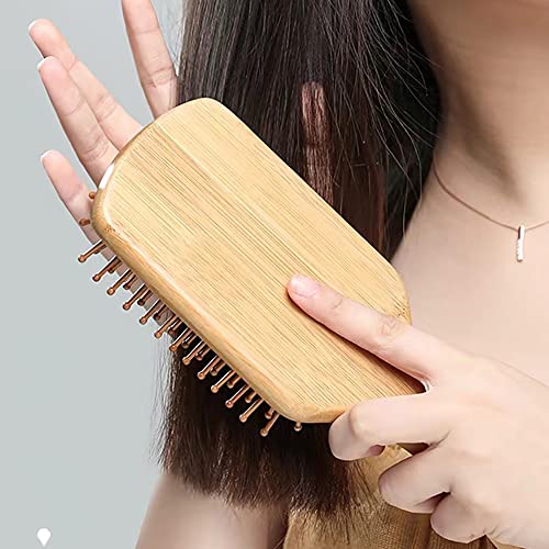 Bamboo Paddle Hairbrush Hair Massage Brush Wooden Anti Static Hair Brush Detangling Hair Brush Eco-Friendly Natural Wooden Bamboo Air Paddle Detangle Hairbrush for Women Kids Men (Rectangle) 5 Bamboo Paddle Hairbrush Hair Massage Brush Wooden Anti Static Hair Brush Detangling Hair Brush Eco-Friendly Natural Wooden Bamboo Air Paddle Detangle Hairbrush for Women Kids Men (Rectangle) - Image 5