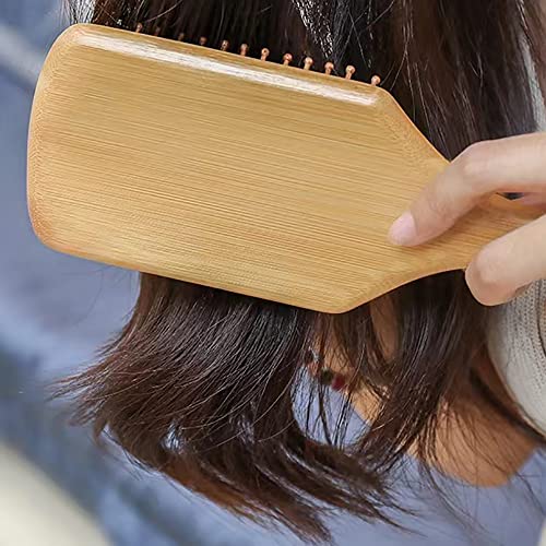 Bamboo Paddle Hairbrush Hair Massage Brush Wooden Anti Static Hair Brush Detangling Hair Brush Eco-Friendly Natural Wooden Bamboo Air Paddle Detangle Hairbrush for Women Kids Men (Rectangle) 7 Bamboo Paddle Hairbrush Hair Massage Brush Wooden Anti Static Hair Brush Detangling Hair Brush Eco-Friendly Natural Wooden Bamboo Air Paddle Detangle Hairbrush for Women Kids Men (Rectangle) - Image 7