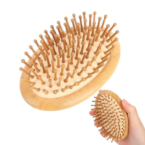 Bamboo Scalp Massage Comb, Wooden Scalp Massager, Round Portable Bamboo Comb Without Handle, For Scalp to Promote Hair Growth, Mini Hair Brush,anti-Static Air Cushion Hairbrush 1 Bamboo Scalp Massage Comb, Wooden Scalp Massager, Round Portable Bamboo Comb Without Handle, For Scalp to Promote Hair Growth, Mini Hair Brush,anti-Static Air Cushion Hairbrush