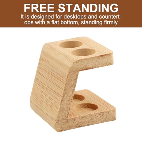 Bamboo Toothbrush Holder, Eco-friendly Bamboo Electric Toothbrush Head Holder Caddy Electric Toothbrush Holder for Bathroom, Toothbrush Organiser Bathroom Accessories(size:2 slots) 4 Bamboo Toothbrush Holder, Eco-friendly Bamboo Electric Toothbrush Head Holder Caddy Electric Toothbrush Holder for Bathroom, Toothbrush Organiser Bathroom Accessories(size:2 slots) - Image 4