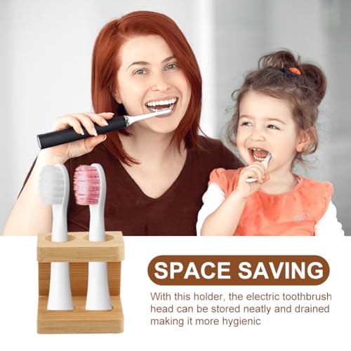 Bamboo Toothbrush Holder, Eco-friendly Bamboo Electric Toothbrush Head Holder Caddy Electric Toothbrush Holder for Bathroom, Toothbrush Organiser Bathroom Accessories(size:2 slots) 5 Bamboo Toothbrush Holder, Eco-friendly Bamboo Electric Toothbrush Head Holder Caddy Electric Toothbrush Holder for Bathroom, Toothbrush Organiser Bathroom Accessories(size:2 slots) - Image 5