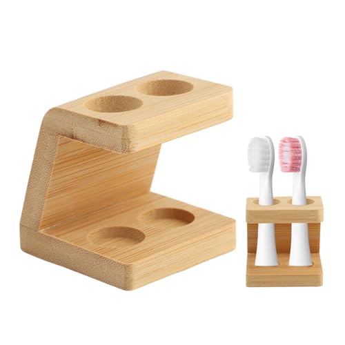 Bamboo Toothbrush Holder, Eco-friendly Bamboo Electric Toothbrush Head Holder Caddy Electric Toothbrush Holder for Bathroom, Toothbrush Organiser Bathroom Accessories(size:2 slots) 1 Bamboo Toothbrush Holder, Eco-friendly Bamboo Electric Toothbrush Head Holder Caddy Electric Toothbrush Holder for Bathroom, Toothbrush Organiser Bathroom Accessories(size:2 slots)