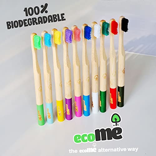 Bamboo Toothbrushes | 10 Pack | BPA Free Medium Soft Bristles | Eco-Friendly Products | Plastic Free Wooden Handle | Recyclable | UK Brand | Kids & Adults 2 Bamboo Toothbrushes | 10 Pack | BPA Free Medium Soft Bristles | Eco-Friendly Products | Plastic Free Wooden Handle | Recyclable | UK Brand | Kids & Adults - Image 2