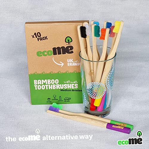 Bamboo Toothbrushes | 10 Pack | BPA Free Medium Soft Bristles | Eco-Friendly Products | Plastic Free Wooden Handle | Recyclable | UK Brand | Kids & Adults 6 Bamboo Toothbrushes | 10 Pack | BPA Free Medium Soft Bristles | Eco-Friendly Products | Plastic Free Wooden Handle | Recyclable | UK Brand | Kids & Adults - Image 6