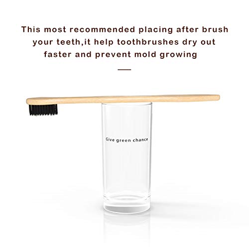 Bamboo Toothbrushes, 10 Pcs Eco Friendly Biodegradable Toothbrush with Soft Bristles 5 Black & 5 White 6 Bamboo Toothbrushes, 10 Pcs Eco Friendly Biodegradable Toothbrush with Soft Bristles 5 Black & 5 White - Image 6