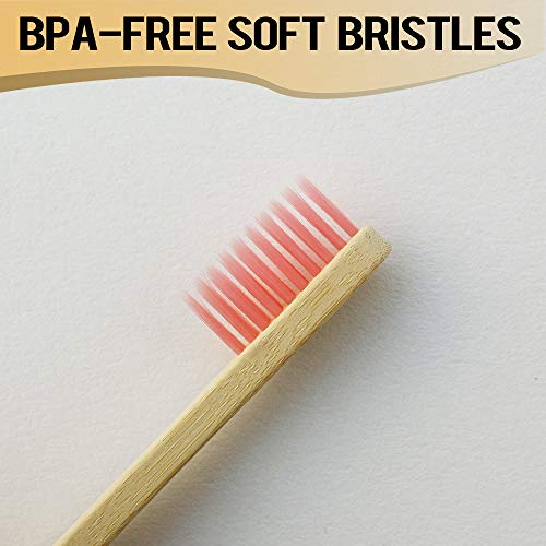 Bamboo Toothbrushes, ECO Friendly Biodegradable Natural Toothbrush with Soft Bristles, Family Pcs of 6 Adult and 4 Kids Toothbrushes 3 Bamboo Toothbrushes, ECO Friendly Biodegradable Natural Toothbrush with Soft Bristles, Family Pcs of 6 Adult and 4 Kids Toothbrushes - Image 3