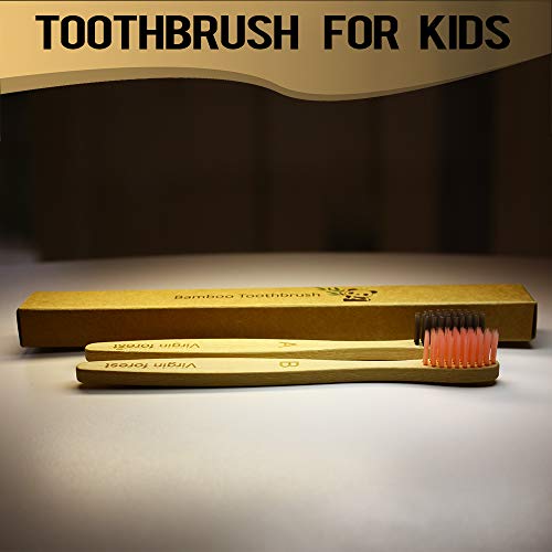 Bamboo Toothbrushes, ECO Friendly Biodegradable Natural Toothbrush with Soft Bristles, Family Pcs of 6 Adult and 4 Kids Toothbrushes 4 Bamboo Toothbrushes, ECO Friendly Biodegradable Natural Toothbrush with Soft Bristles, Family Pcs of 6 Adult and 4 Kids Toothbrushes - Image 4