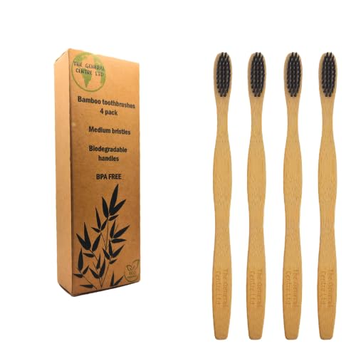 Bamboo Toothbrushes | Pack of 4 | Eco Friendly Products | Organic Biodegradable Wooden Toothbrush with Charcoal Infused Wavy Bristles | Plastic & BPA Free 6 Bamboo Toothbrushes | Pack of 4 | Eco Friendly Products | Organic Biodegradable Wooden Toothbrush with Charcoal Infused Wavy Bristles | Plastic & BPA Free - Image 6