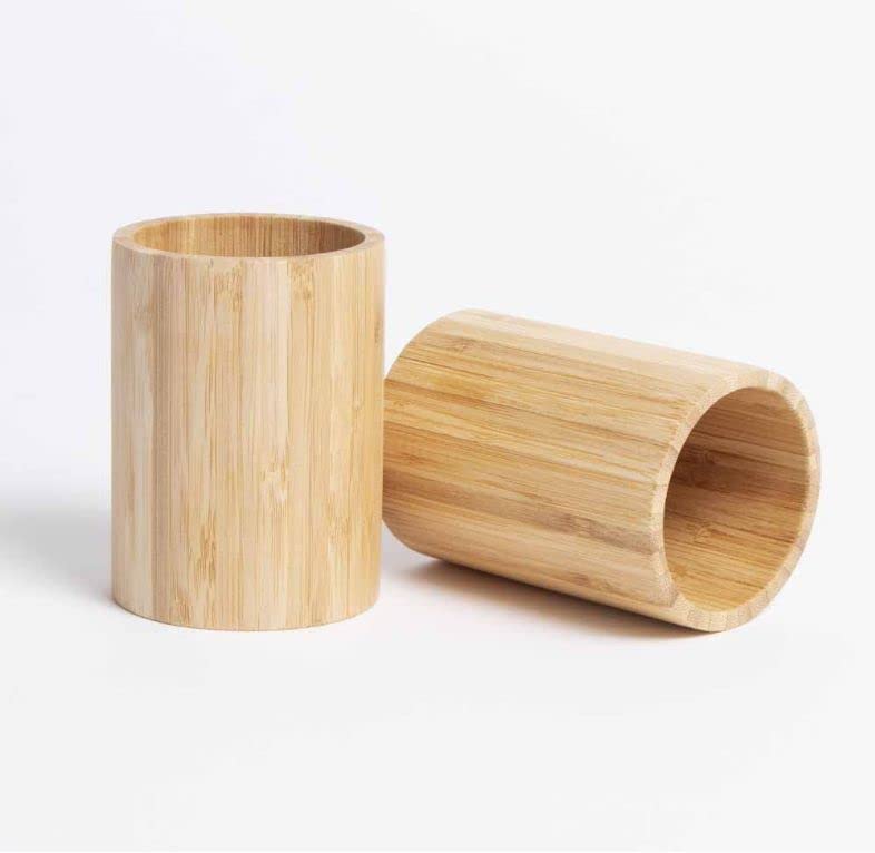 Bamboo Wood Pen Pencil Holder Pot 1 Pc Dekstop Stationery Organiser Caddy Box for Desk Table Toothbrush Single Storage Makeup Brush Storage Office School Supplies 5 Bamboo Wood Pen Pencil Holder Pot 1 Pc Dekstop Stationery Organiser Caddy Box for Desk Table Toothbrush Single Storage Makeup Brush Storage Office School Supplies - Image 5