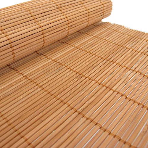 BambooMN Bamboo Placemat/Sushi Rolling Mat - 18" x 13" - Brown, 4 pcs 3 BambooMN Bamboo Placemat/Sushi Rolling Mat - 18" x 13" - Brown, 4 pcs - Image 3