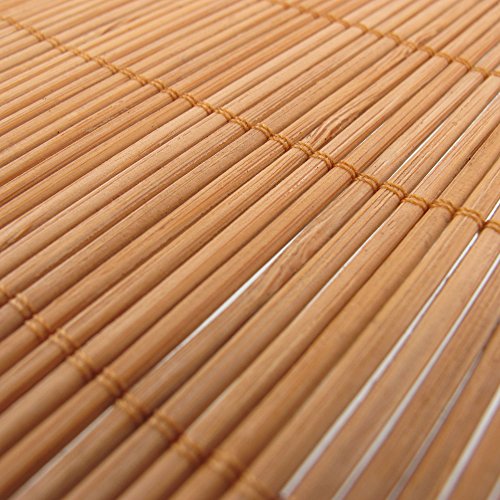 BambooMN Bamboo Placemat/Sushi Rolling Mat - 18" x 13" - Brown, 4 pcs 4 BambooMN Bamboo Placemat/Sushi Rolling Mat - 18" x 13" - Brown, 4 pcs - Image 4