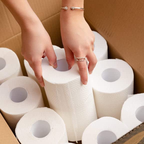 Bumboo |100% Bamboo Kitchen Rolls | Pack of 12 Rolls (2-Ply) | Multipurpose, Plastic-Free, Eco-Friendly, Super Absorbent, Strong & Sustainable 4 Bumboo |100% Bamboo Kitchen Rolls | Pack of 12 Rolls (2-Ply) | Multipurpose, Plastic-Free, Eco-Friendly, Super Absorbent, Strong & Sustainable - Image 4