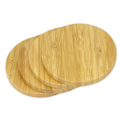 Circular Bamboo Placemats and Coasters - Set of 4 | Dining Table Mats | Eco-Friendly Placemat Set | Serveware | Dining Table Set | M&W 3 Circular Bamboo Placemats and Coasters - Set of 4 | Dining Table Mats | Eco-Friendly Placemat Set | Serveware | Dining Table Set | M&W - Image 3