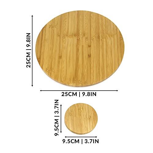 Circular Bamboo Placemats and Coasters - Set of 4 | Dining Table Mats | Eco-Friendly Placemat Set | Serveware | Dining Table Set | M&W 7 Circular Bamboo Placemats and Coasters - Set of 4 | Dining Table Mats | Eco-Friendly Placemat Set | Serveware | Dining Table Set | M&W - Image 7