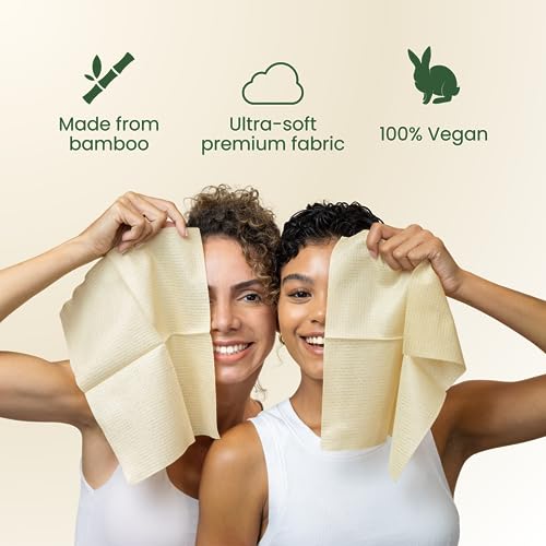 Clean Skin Club Bamboo Viscose Clean Towels XL™, 100% USDA Biobased Face Towel, Disposable Face Towelette, Makeup Remover Dry Wipes, Ultra Soft, 50 Ct, 1 Pack 7 Clean Skin Club Bamboo Viscose Clean Towels XL™, 100% USDA Biobased Face Towel, Disposable Face Towelette, Makeup Remover Dry Wipes, Ultra Soft, 50 Ct, 1 Pack - Image 7