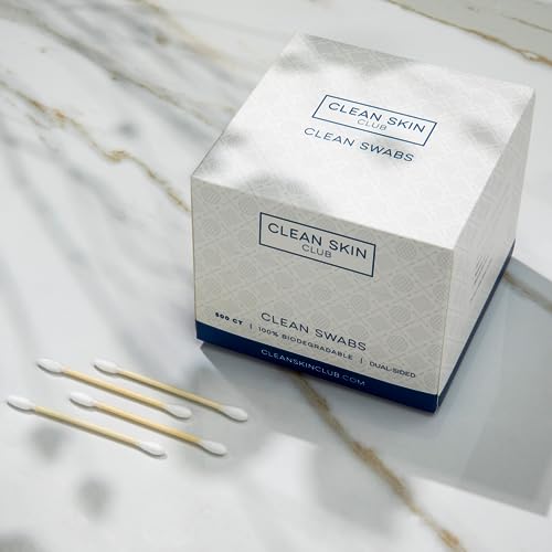 Clean Skin Club Clean Swabs | 500CT | One Pointed Tip | Biodegradable + Organic Cotton & Bamboo | Makeup & Nail Polish Touch-ups | Chlorine-Free & Hypoallergenic (500 Count) 6 Clean Skin Club Clean Swabs | 500CT | One Pointed Tip | Biodegradable + Organic Cotton & Bamboo | Makeup & Nail Polish Touch-ups | Chlorine-Free & Hypoallergenic (500 Count) - Image 6