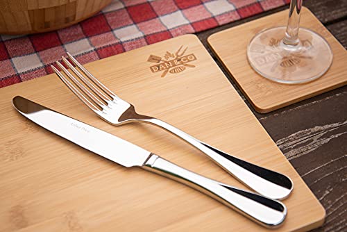 Dan&Co Solid Wooden Placemats and Coasters Set of 4, Stylish 8 Pcs Bamboo Place Mats for Table and Drinks Coasters, Wipe Clean, Nonslip, Heat, Stain Resistant Dining Table Mats | 29cm x 19cm x 1cm 2 Dan&Co Solid Wooden Placemats and Coasters Set of 4, Stylish 8 Pcs Bamboo Place Mats for Table and Drinks Coasters, Wipe Clean, Nonslip, Heat, Stain Resistant Dining Table Mats | 29cm x 19cm x 1cm - Image 2