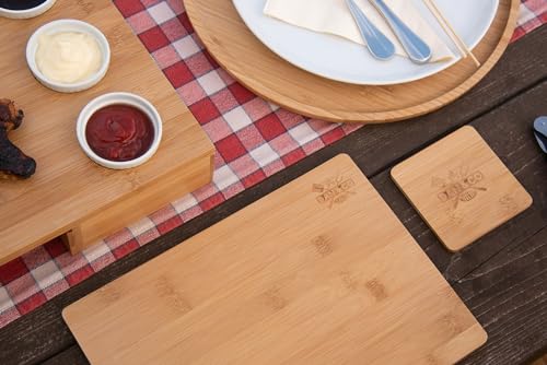 Dan&Co Solid Wooden Placemats and Coasters Set of 4, Stylish 8 Pcs Bamboo Place Mats for Table and Drinks Coasters, Wipe Clean, Nonslip, Heat, Stain Resistant Dining Table Mats | 29cm x 19cm x 1cm 6 Dan&Co Solid Wooden Placemats and Coasters Set of 4, Stylish 8 Pcs Bamboo Place Mats for Table and Drinks Coasters, Wipe Clean, Nonslip, Heat, Stain Resistant Dining Table Mats | 29cm x 19cm x 1cm - Image 6