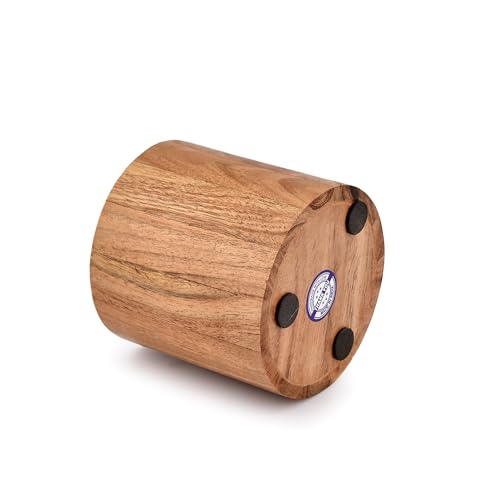 EDHAS Acacia Wood Toothbrush Holder for Bathroom for Toothbrush, Toothpaste, Pens, Makeup Brushes Holder (10.16cm x 10.16cm x10.16cm) 4 EDHAS Acacia Wood Toothbrush Holder for Bathroom for Toothbrush, Toothpaste, Pens, Makeup Brushes Holder (10.16cm x 10.16cm x10.16cm) - Image 4