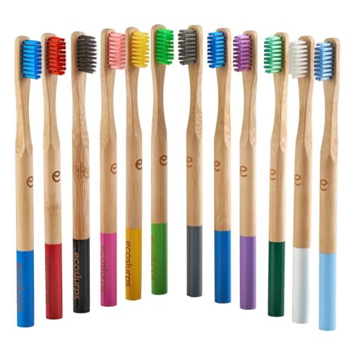 EcoSlurps 12 Bamboo Toothbrushes - Britush Brand - One Year Supply with Each Toothbrush Box Labeled On Internal Boxes - Award Winning Multi Colour Adult Toothbrush Multipack (12 Adult, Multicoloured) 6 EcoSlurps 12 Bamboo Toothbrushes - Britush Brand - One Year Supply with Each Toothbrush Box Labeled On Internal Boxes - Award Winning Multi Colour Adult Toothbrush Multipack (12 Adult, Multicoloured) - Image 6